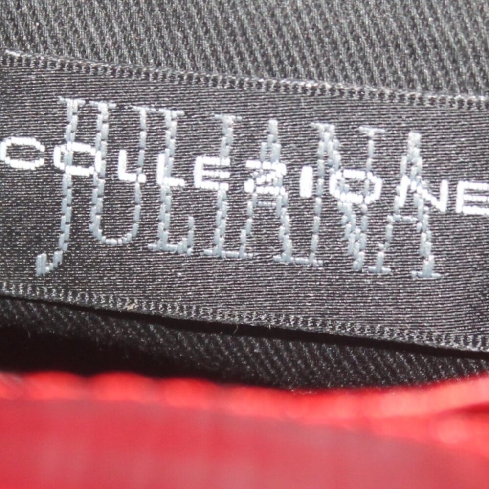 $498 Designer True Red Juliana Collezioni Status Leather Tote Bag w Lock & Key - Picture 3 of 10